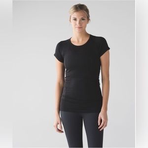 Lululemon Black Swiftly Short Sleeve Tee SIZE 12